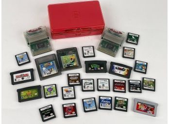 Nintendo Game Lot With Case
