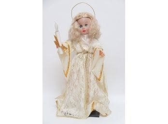 White Dress Angel Caroler (Tested And Working)
