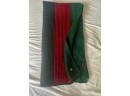 Men's Gucci Scarf - The Classic & Original Black, Red & Green