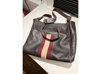 Vintage GUCCI Carryall, Supple Chocolate Pebble Leather, Multiple Pockets - Fabulous.