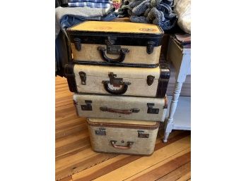 Vintage Luggage & Hat Box