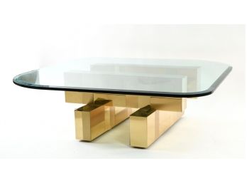 Mid Century Modern Cocktail Coffee Table In The Style Of Paul Evans
