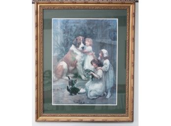Framed Oil On Canvas Signed Arthur J Elsley 1907