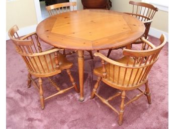 Round Dining Room Table With 5 Chairs