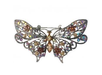 Large Colorful Butterfly Pin