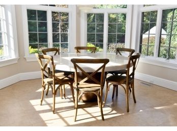 Modern Round Table With 6 Chairs