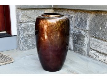 Copper Leaf Vase