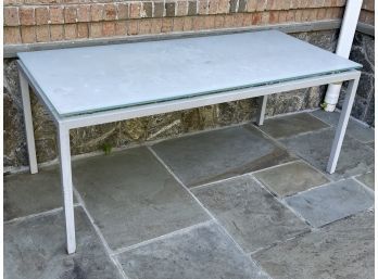 Tempered Glass Rectangular Outdoor Table