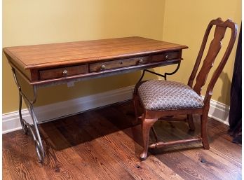 Century Furniture Wrought Iron Desk & Chair