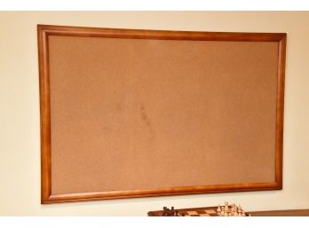 Large 60 X 40 Wood Frame Cork Board