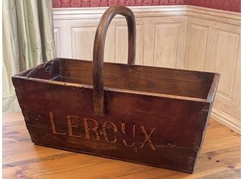 'Leroux' Large Decorative Wooden Basket