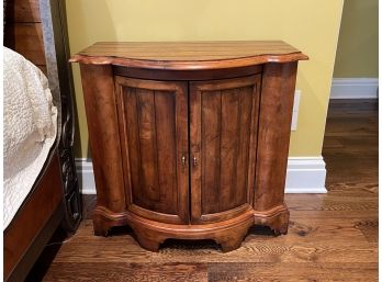 French Style Cherry Finish Two Door Side Cabinet