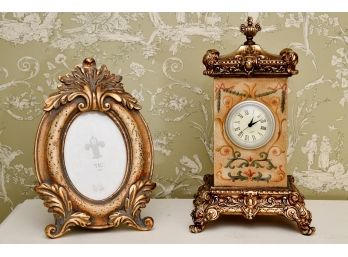 Clock And Picture Frame