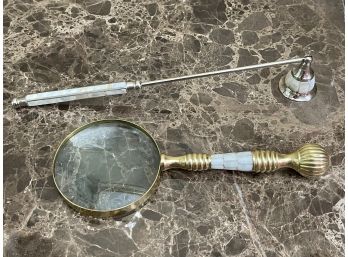 Mosaic Magnifying Glass & Candle Snuffer