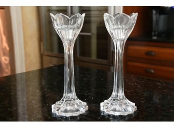 Pair Of Crystal Candlesticks