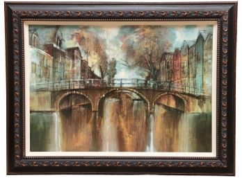 'View To The Bridge' Bombay Company Canvas Print