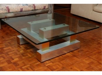 Stunning 20th Century Coffee Table In The Manner Of Paul Evans