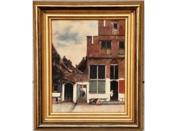 Oleograph Reproduction Of The Little Street Johannes Vermeer