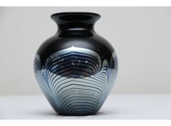 Iridescent Vase Artist Signed