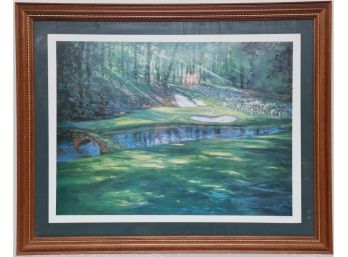 Arnold Palmer Autographed Golf Scene By Michael Schofield