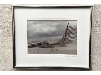 Dune Fence By J Simonelli Original Photographic Art