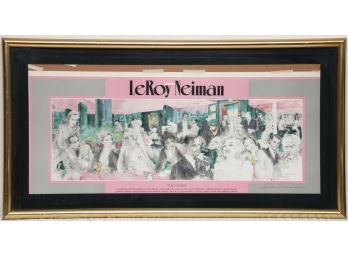Polo Lounge By Leroy Neiman Pencil Signed Lithograph
