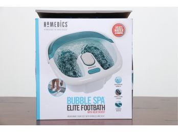 Homedics Bubble Spa Elite Footbath New In Box