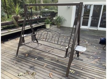Outdoor Swing Bench With Cushions By DWL Garden Furniture