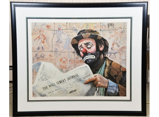 The Tycoon By Leighton Jones Clown Art Artist Proof Signed