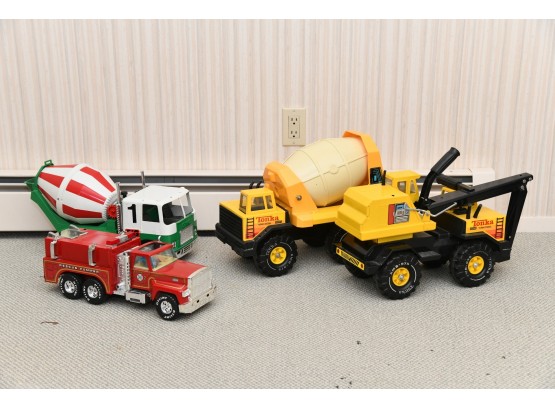 4 Toy Trucks Tonka
