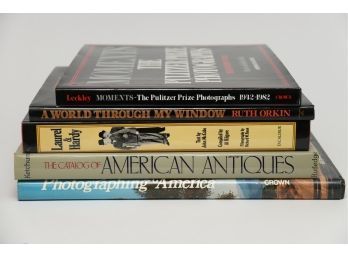Coffee Table Books Including American Antiques And Laurel & Hardy
