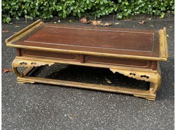 Carved Gold Gilt Coffee Table