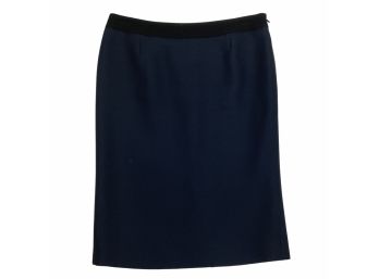 Valentino Roma Blue Wool & Silk Blend Skirt Size 44/8