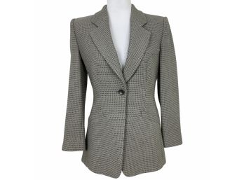Armani Collezioni Tweed Wool Blend Jacket Blazer Size 6