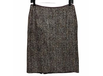 Prada Plum & Metallic Skirt Size 42