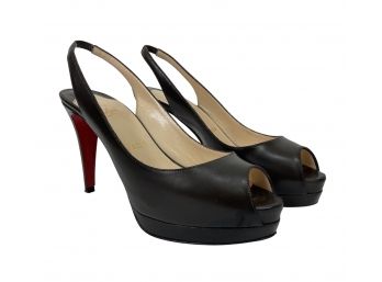 Christian Louboutin Brown Cathay 100 Calf Rubens Shoes Size 37 Retail $855