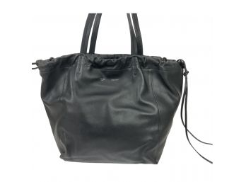 Celine Coulisse Black Leather Shoulder Bag
