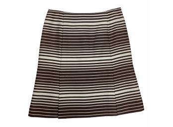 AKRIS Punto Brown Striped Skirt Size 6