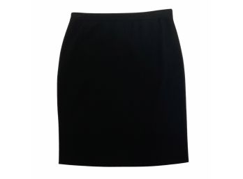 Laurel Virgin Wool Black Knit Skirt Size 38