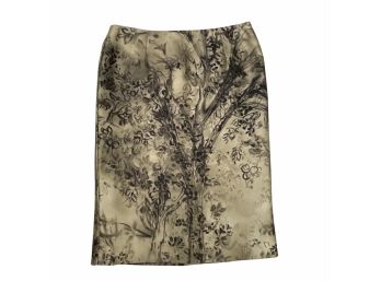 Valentino Taupe Tree Skirt Size 8