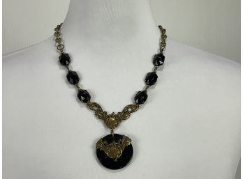 Jan Michaels Black & Gold-tone Necklace