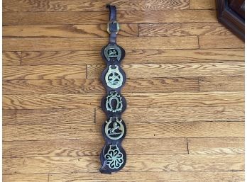 Vintage Horse Decorative Tack Bridle With 5 Medallions