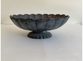 Vintage Reed & Barton Silver Plate Scalloped Oval Bowl