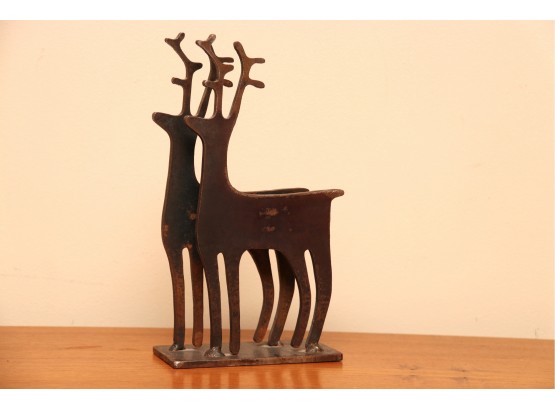 Metal Deer Sculpture