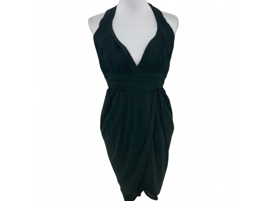 Fendi Green Silk Halter Dress