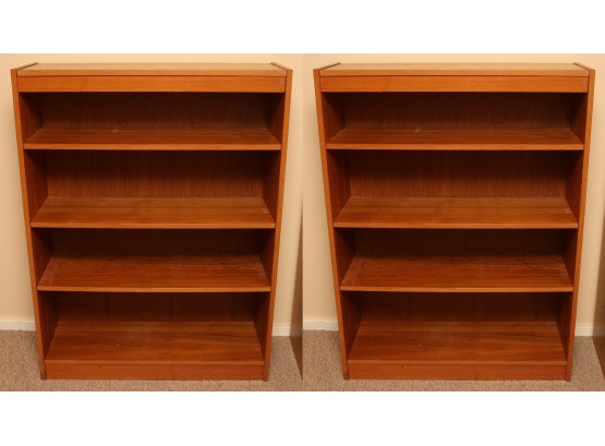 Pair Of Wooden Bookshelves