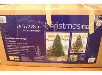 Pre Lit 7.5 Foot Evergreen Christmas Tree