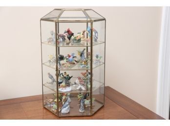 Porcelain Mini Bird Collection With Case