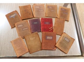 Antique Leather Covered Books
