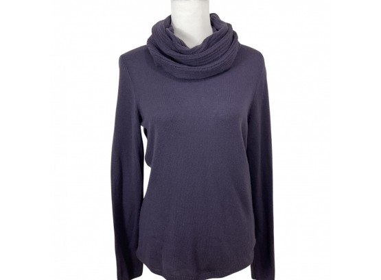 Loro Piana Plum Cowl Neck Sweater Size L New With Tags $995
